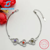 925 Sterling Silver Green Bracelet for Women