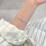 925 Silver Bracelet Smiley Face Ground Irregular Wedding Bangle