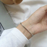 925 Silver Box Chain Bracelet for Women