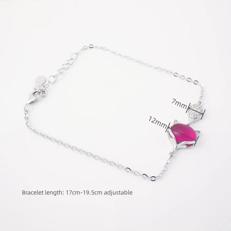 925 Silver Fox Bracelet for Women - Fine Jewelry