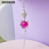 925 Silver Fox Bracelet for Women - Fine Jewelry