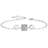 925 Sterling Silver Slim Waist Couple Bracelet Wholesale