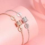 925 Sterling Silver Slim Waist Couple Bracelet Wholesale