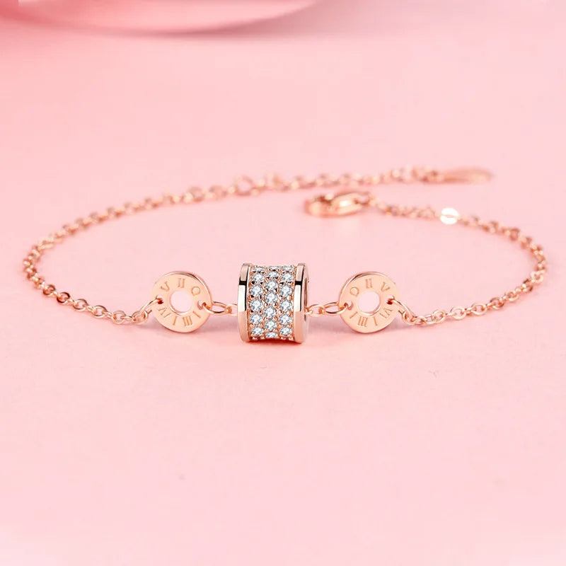 925 Sterling Silver Slim Waist Couple Bracelet Wholesale