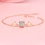 925 Sterling Silver Slim Waist Couple Bracelet Wholesale