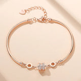 925 Sterling Silver Slim Waist Couple Bracelet Wholesale
