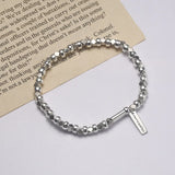 925 Sterling Silver Retro Elastic Rope Bracelet for Women