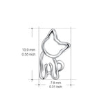 925 Sterling Silver Cat Earrings Animal Earrings for Girls