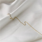 925 Silver Chain Ear Clip with Freshwater Pearl Earrings