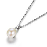 925 Silver Chain & Pearl Pendant Necklace