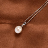 925 Silver Chain & Pearl Pendant Necklace