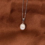 925 Silver Chain & Pearl Pendant Necklace