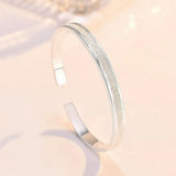 925 Silver Frosted Star River Bracelet for Women