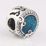 925 Sterling Silver Haunted House Enamel Charm for Bracelet