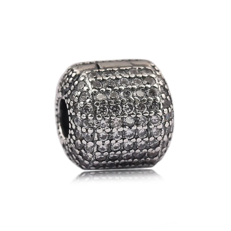 925 Silver Clip Charm Beads for Jewelry