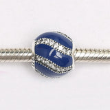 925 Sterling Silver Red Charm Beads Jewelry