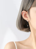 925 Silver Circle Earrings for Women - Asymmetric Style