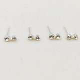 925 Silver Clear Crystal Nose Stud Piercing 20pcs/pack