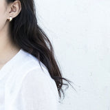 925 Sterling Silver Wide-Edge Large Earrings