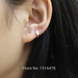 925 Silver Earring Hollow Star Butterfly Ear Bone Ear Ring Ear Buckle