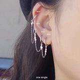 925 Sterling Silver Siamese Lightning Earring for Women