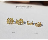 925 Silver Earring Zircon Olive Leaf Design Silver Ear Jewelry