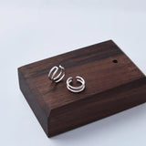 925 Silver Earring Double Layer Three Layer Round Ear Bone Ear Clip
