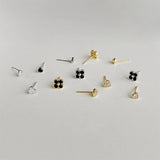 925 Silver Ball Stud Earrings Pig Nose Shape Boy Girl Ear Jewelry