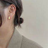 925 Silver Ball Stud Earrings Pig Nose Shape Boy Girl Ear Jewelry