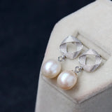 925 Silver Earrings with Natural Pearl