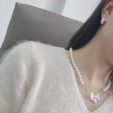 925 Silver Tulip Circle Ear Buckle Flower Earring for Women Wedding Party