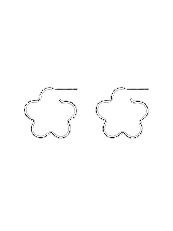 925 Sterling Silver Earrings Floral Design for Women