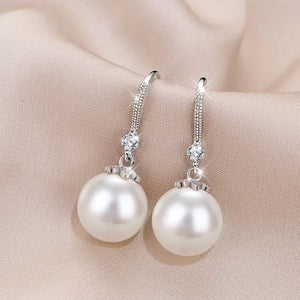 925 Silver Earrings with Pearl for Boho Style
