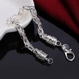 Sterling Silver Faucet Chain Bracelet for Women Men