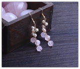925 Sterling Silver Pink Crystal Necklace