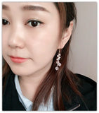 925 Sterling Silver Pink Crystal Necklace
