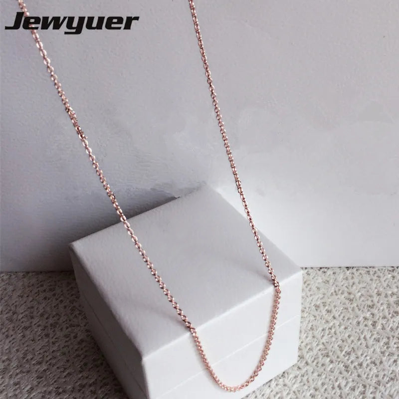 925 Sterling Silver Link Chain Necklace for Women