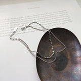 925 Silver Double Layer Anklets, Adjustable Chain for Women
