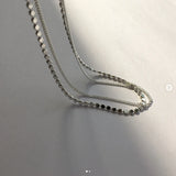 925 Silver Double Layer Anklets, Adjustable Chain for Women