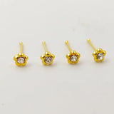 925 Silver Flower Nose Stud Bone Nose Piercing 20pcs