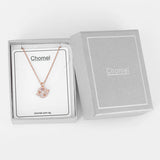 925 Silver Globe Necklace Flash Diamond Choker