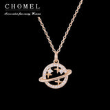 925 Silver Globe Necklace Flash Diamond Choker