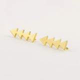 925 Silver Earrings Triangle Ear Clip Jewelry