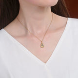 925 Silver Plated Gray Jade Gourd Pendant Vintage HAILANG Female Pendant