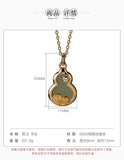 925 Silver Plated Gray Jade Gourd Pendant Vintage HAILANG Female Pendant
