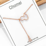 925 Silver Gourd Necklace Flash Diamond Choker
