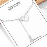 925 Silver Gourd Necklace Flash Diamond Choker