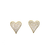 925 Silver Heart Earrings for Women Love Grind Hot Girls Party Mini CZ
