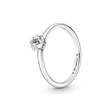 925 Sterling Silver Heart Ring Princess Daisy Crown Star Shine Women Commemorate