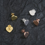 925 Silver Heart Necklace Key Lock Jewelry Vintage Party